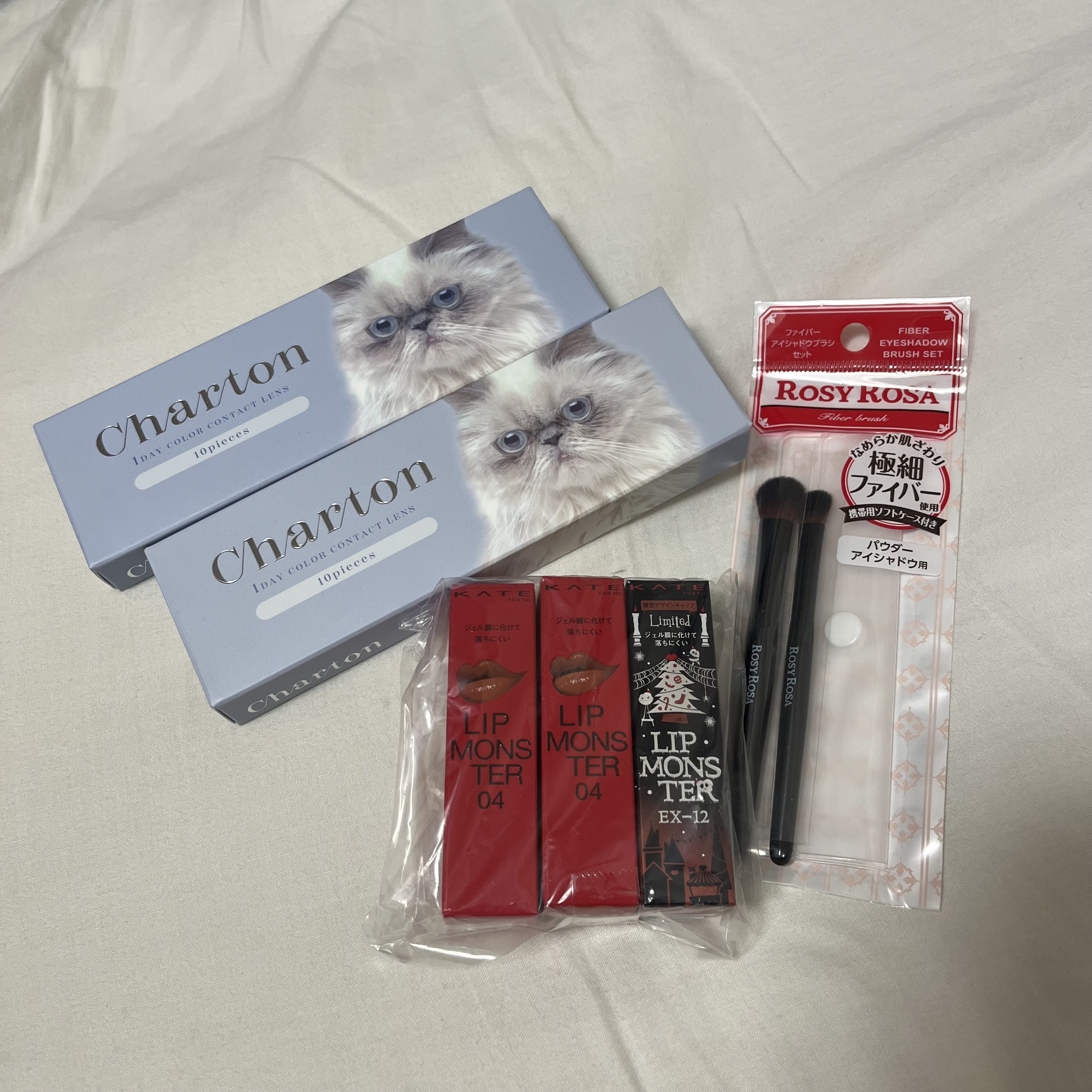 ファイバーアイシャドウブラシセット/ロージーローザ/メイクブラシを使ったクチコミ（2枚目）