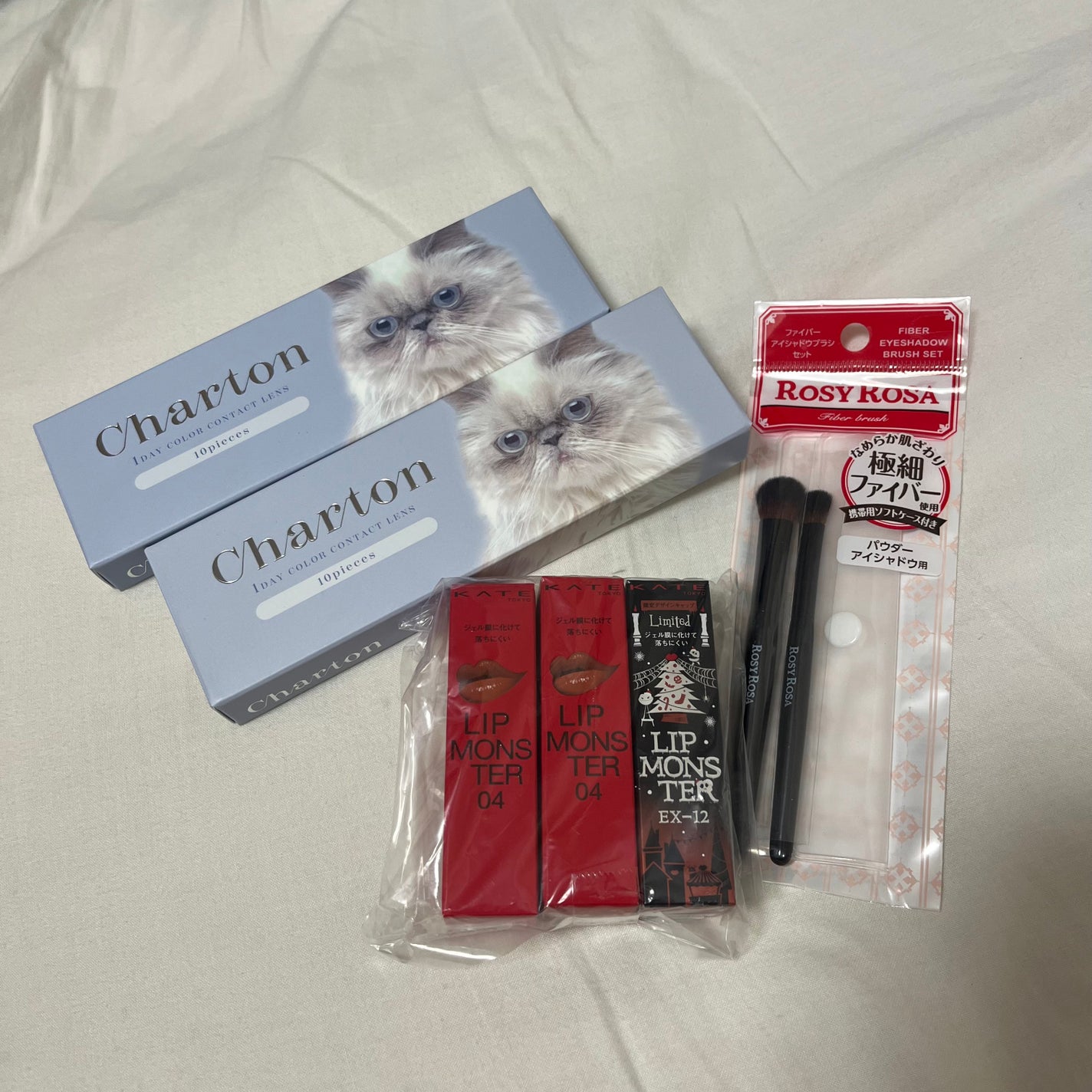 ファイバーアイシャドウブラシセット/ロージーローザ/メイクブラシを使ったクチコミ(2枚目)