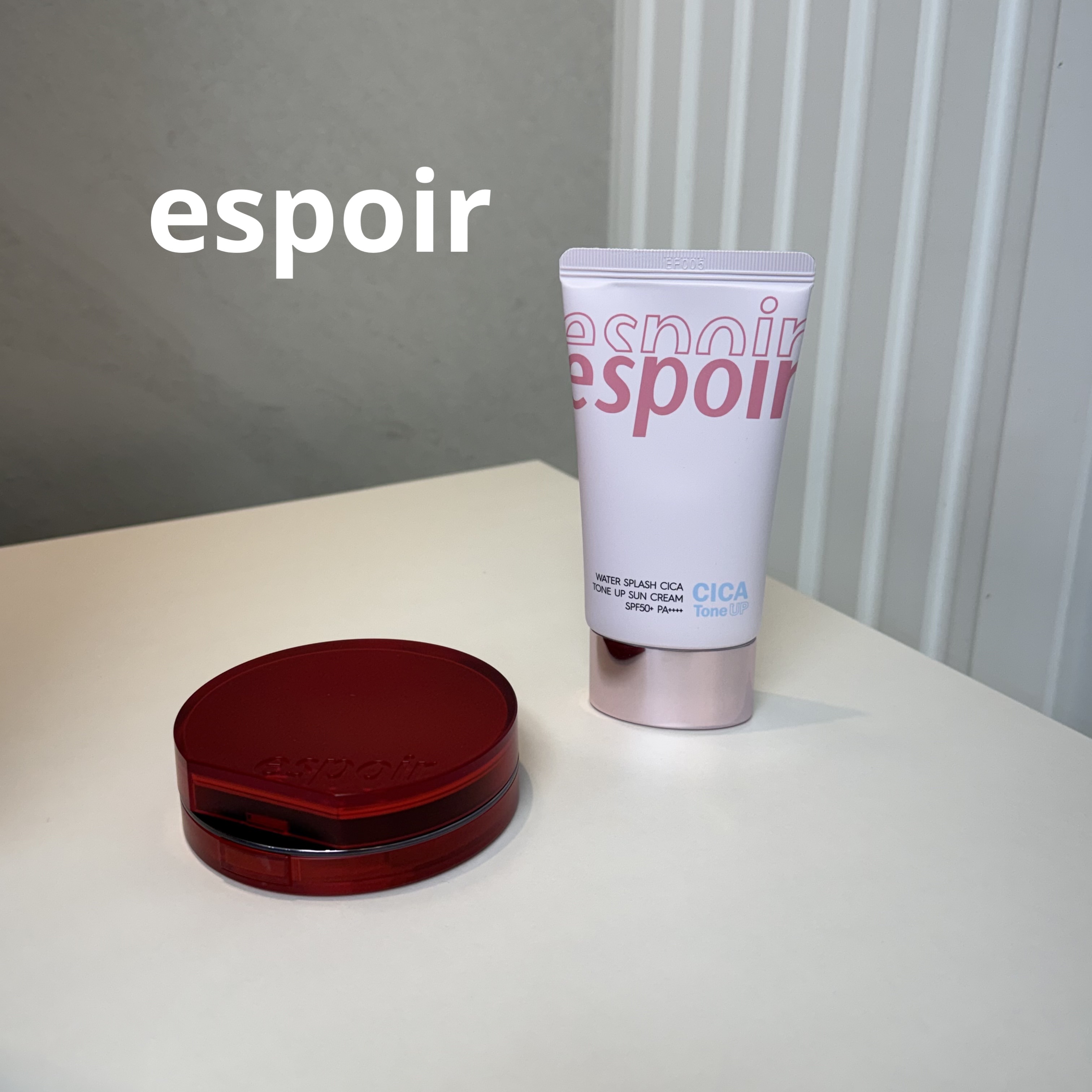 ウォータースプラッシュシカトーンアップクリーム/espoir/化粧下地を使ったクチコミ（1枚目）