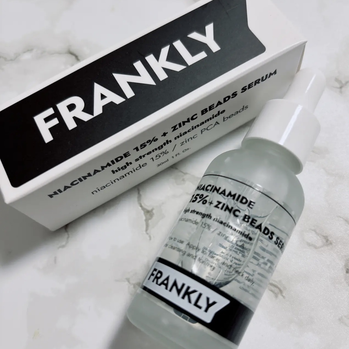 ナイアシンジンクビーズセラム/Frankly/美容液を使ったクチコミ（1枚目）