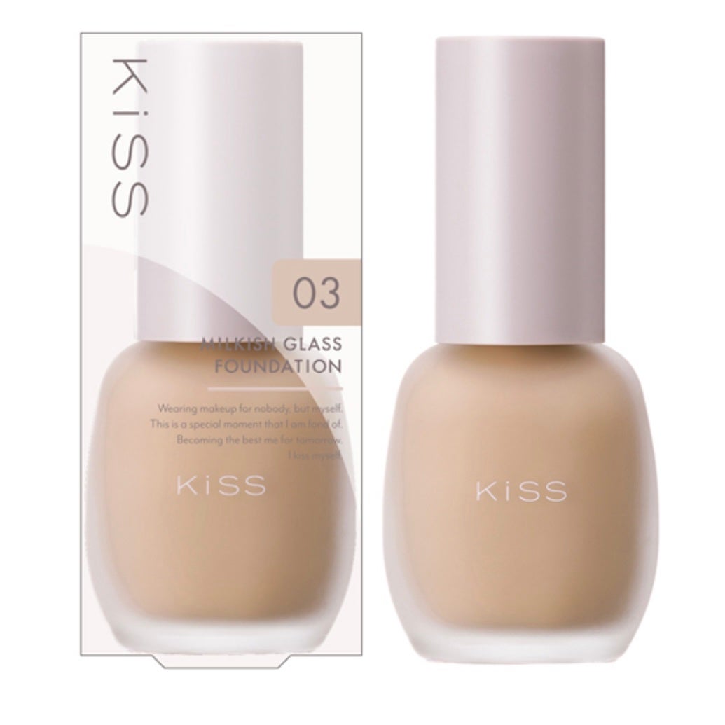 ミルキッシュガラスファンデ/KiSS/リキッドファンデーションを使ったクチコミ(1枚目)