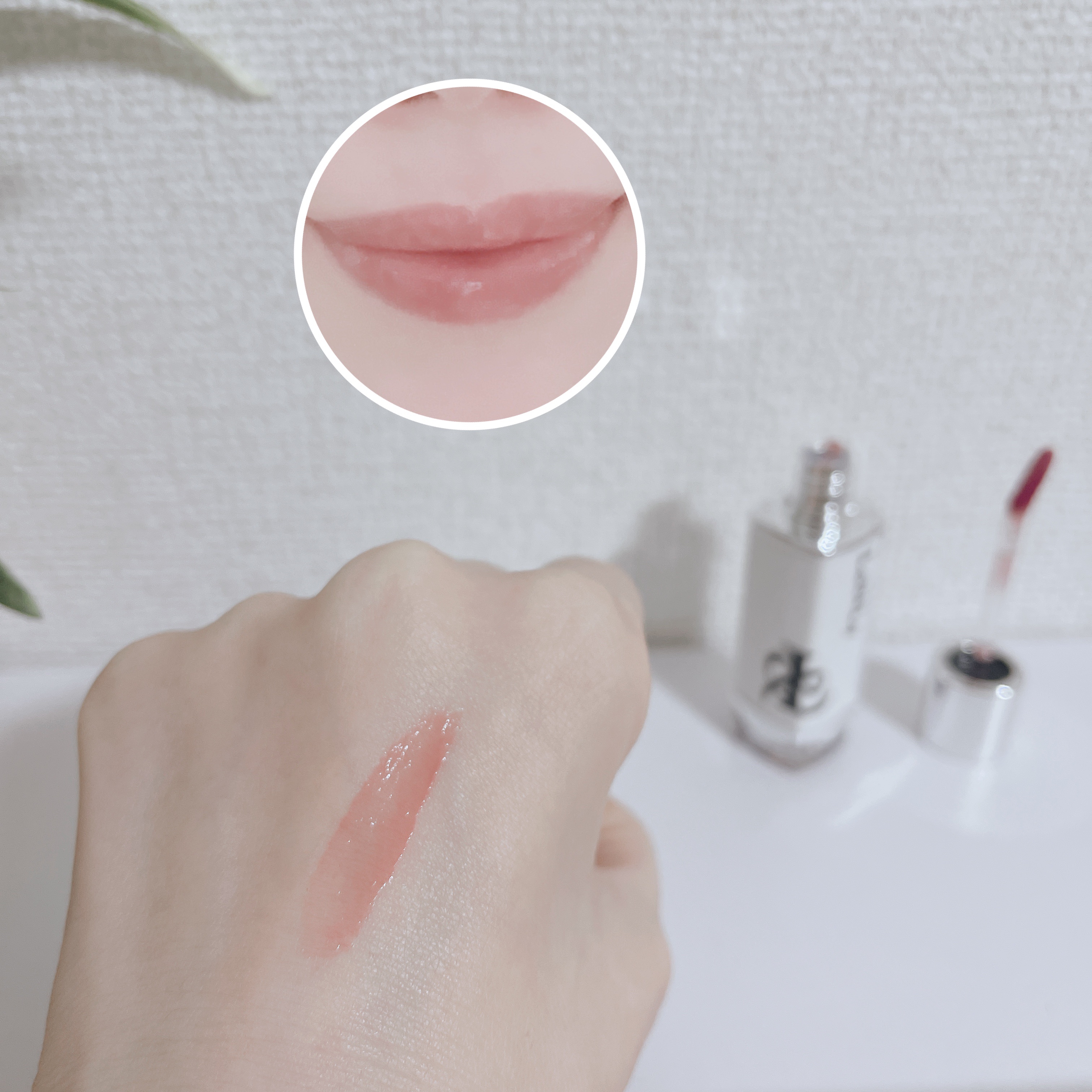 キャンドルライトジュレティント/LoNLy /リップティントを使ったクチコミ（3枚目）