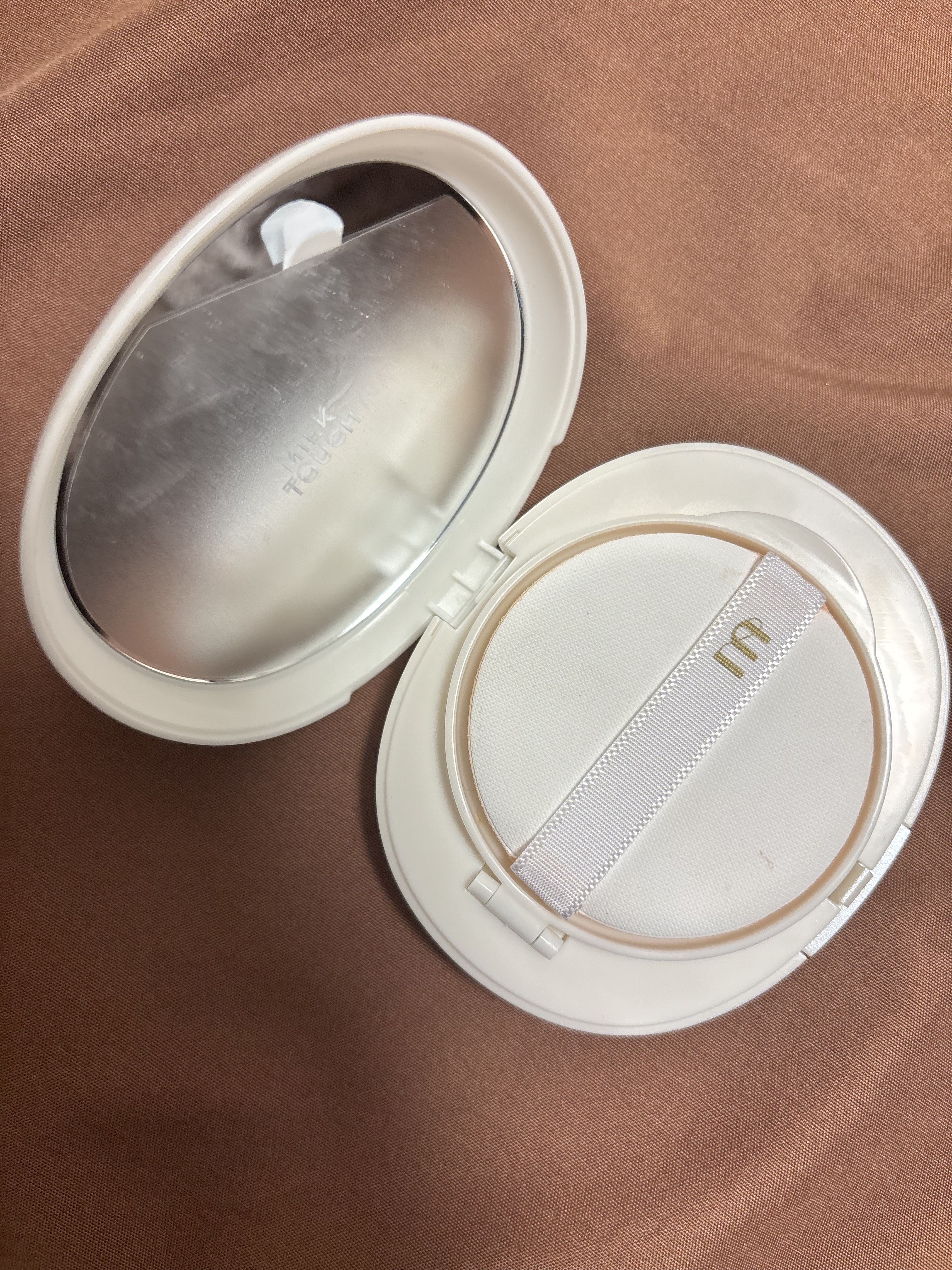 オールデイスキンフィットパールグロウクッション/Milk Touch/クッションファンデーションを使ったクチコミ（3枚目）