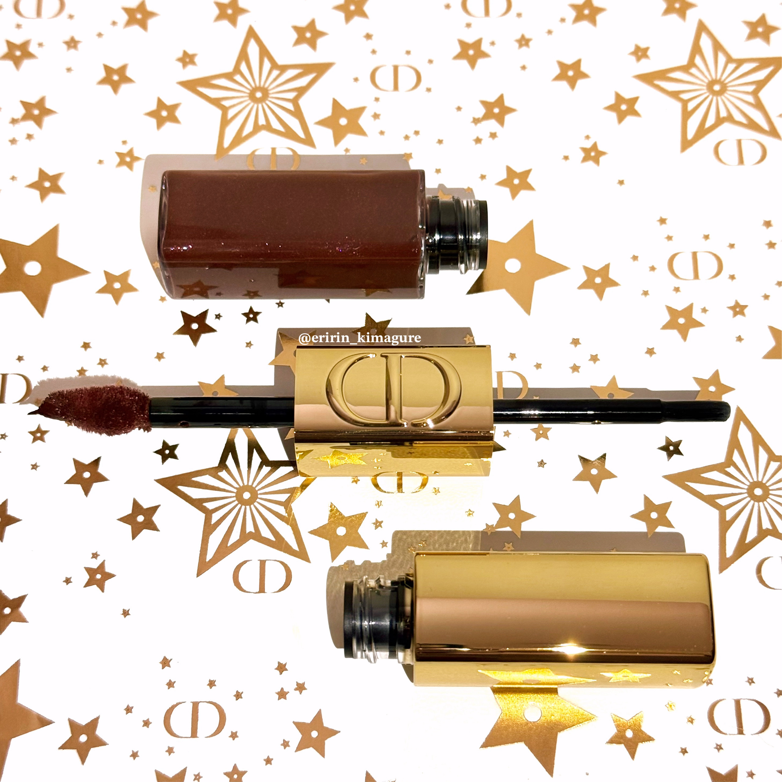 ルージュ ディオール シークイン リキッド デュオ（ホリデーコレクション 2025 限定品） 905 マジック/Dior/口紅・グロス・リップライナー・リップケアを使ったクチコミ（3枚目）