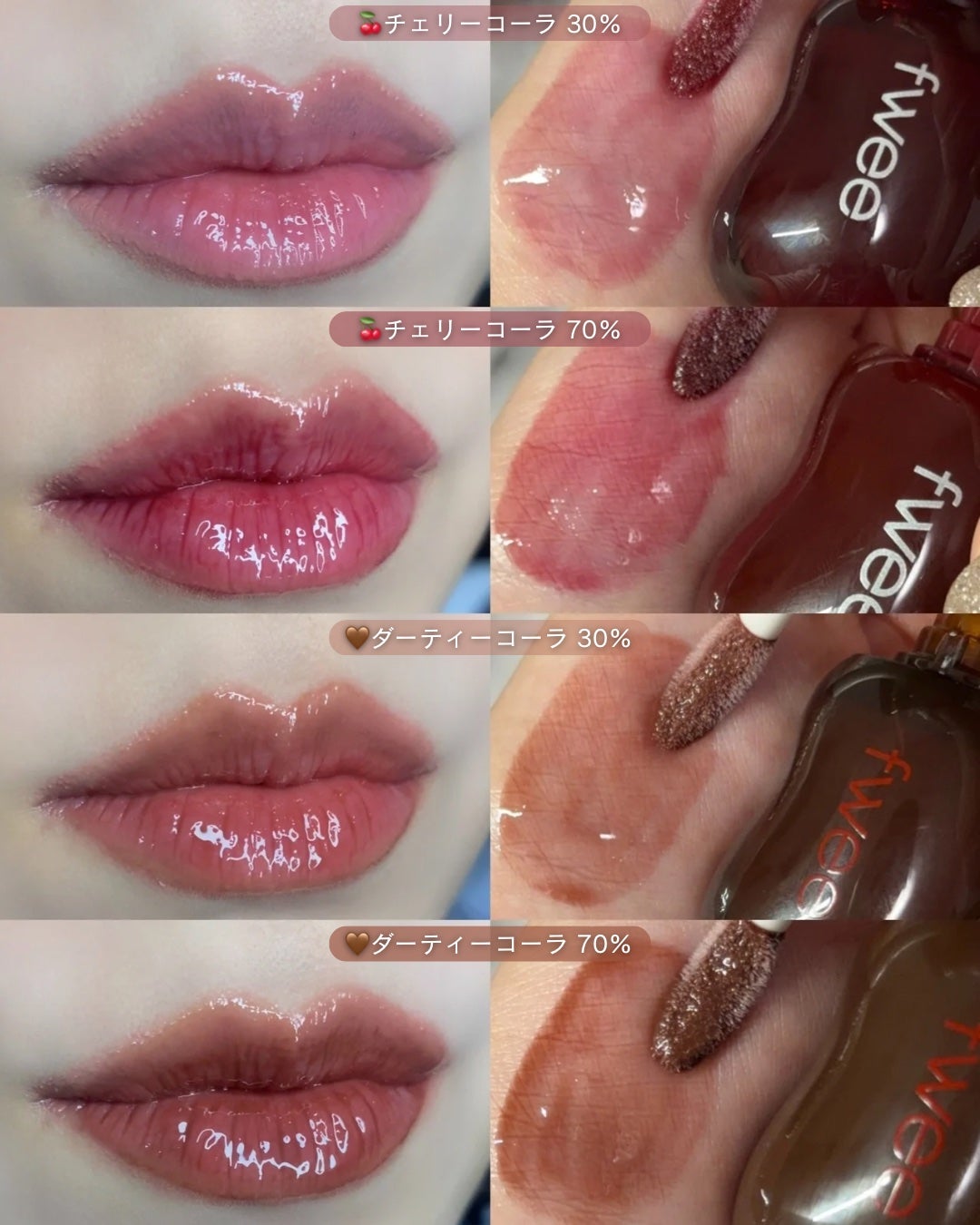 フィー 3Dボリューミンググロス/fwee/リップグロスを使ったクチコミ(6枚目)