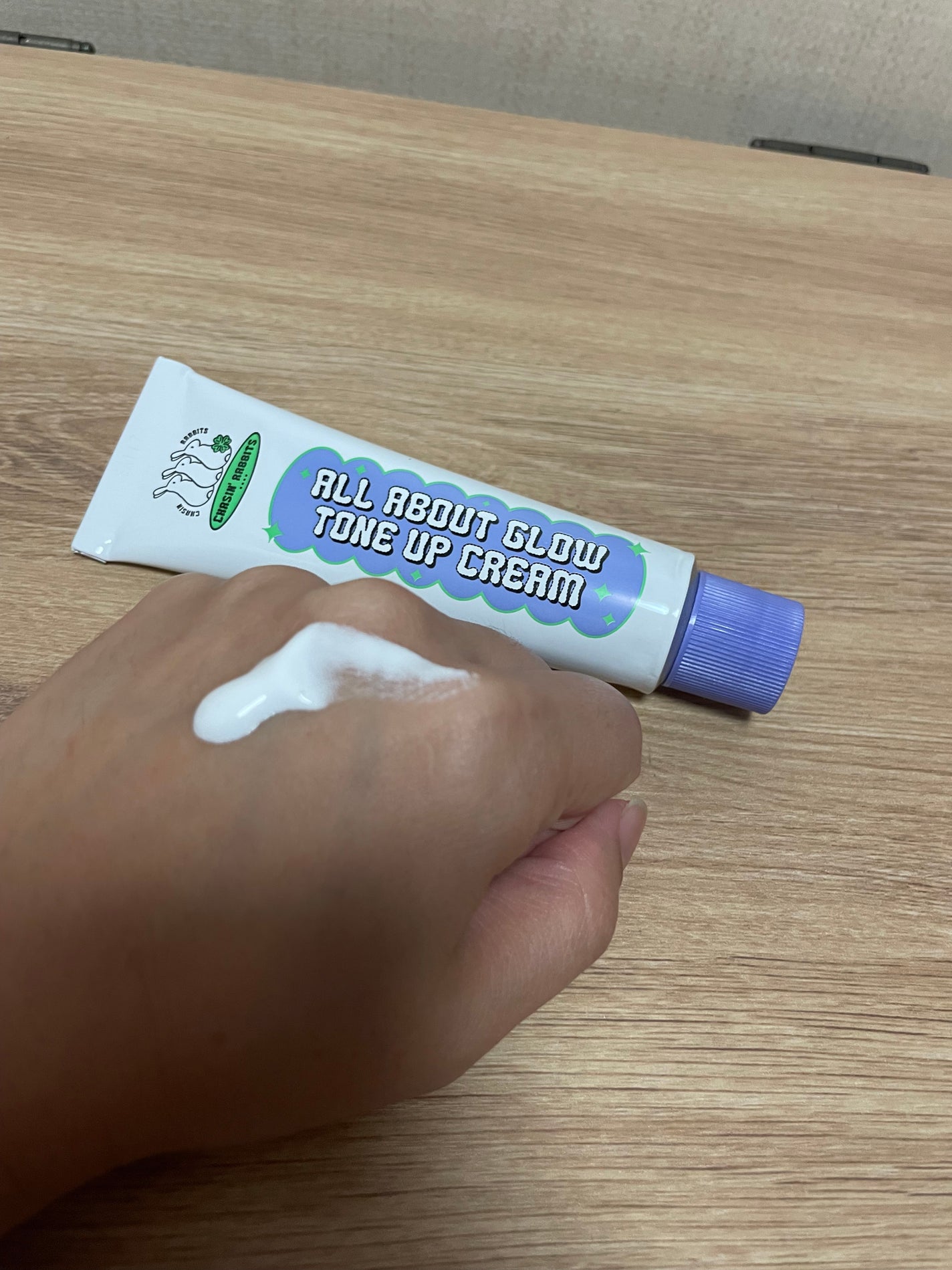 オールアバウトグロウトーンアップクリーム/CHASIN'RABBITS/化粧下地を使ったクチコミ(2枚目)