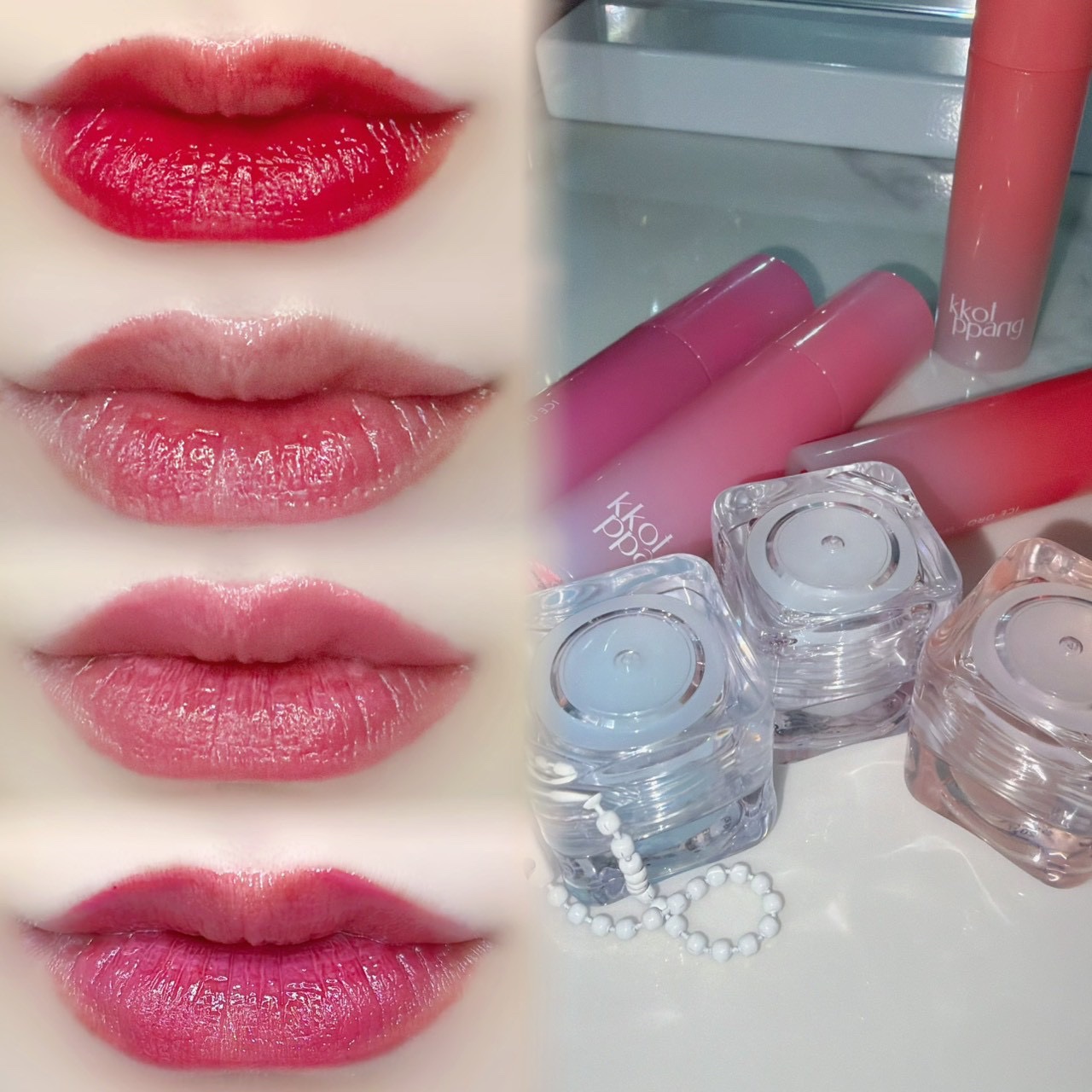 アイスドロップウォーターティント/kkotppang/リップティントを使ったクチコミ（3枚目）