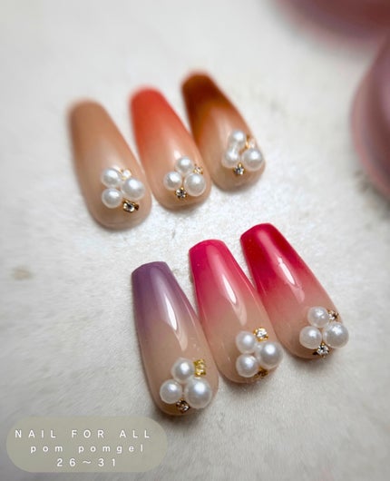 pompomgel/nail for all/ジェルネイルを使ったクチコミ(5枚目)