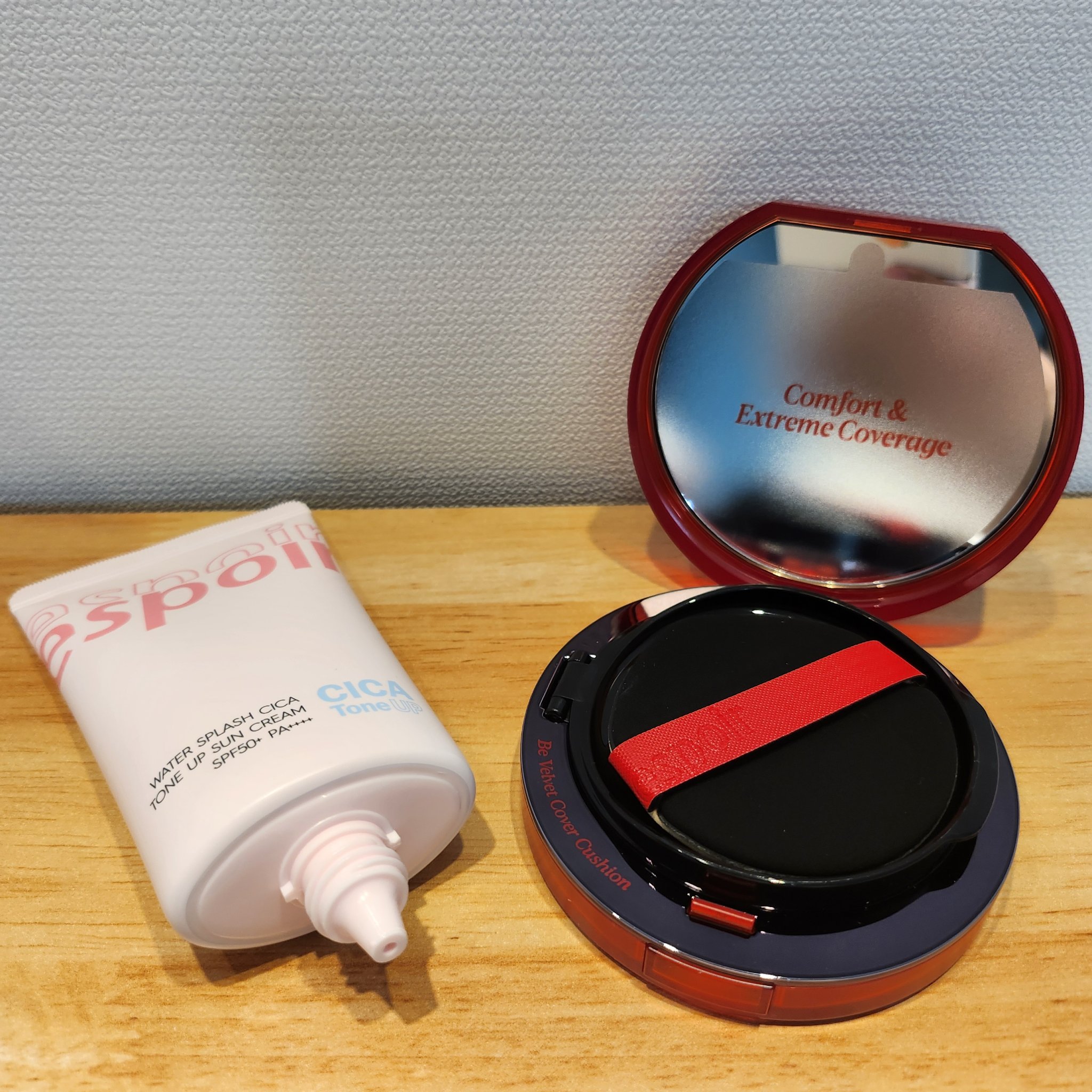 ウォータースプラッシュシカトーンアップクリーム/espoir/化粧下地を使ったクチコミ（2枚目）