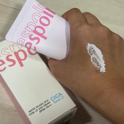 ウォータースプラッシュシカトーンアップクリーム/espoir/化粧下地を使ったクチコミ(6枚目)