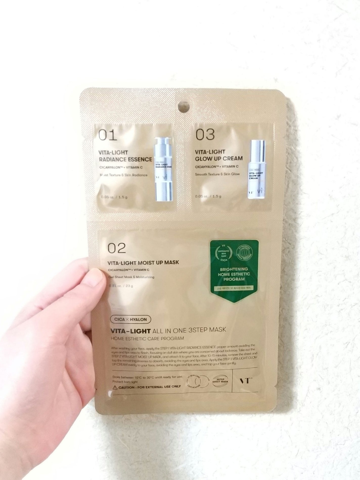 ビタライトオールインワン3ステップマスク/VT/シートマスク・パックを使ったクチコミ(1枚目)