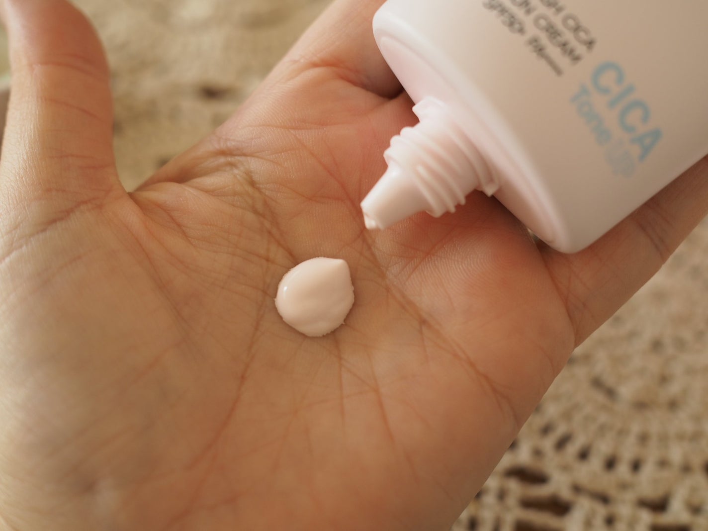 ウォータースプラッシュシカトーンアップクリーム/espoir/化粧下地を使ったクチコミ(4枚目)