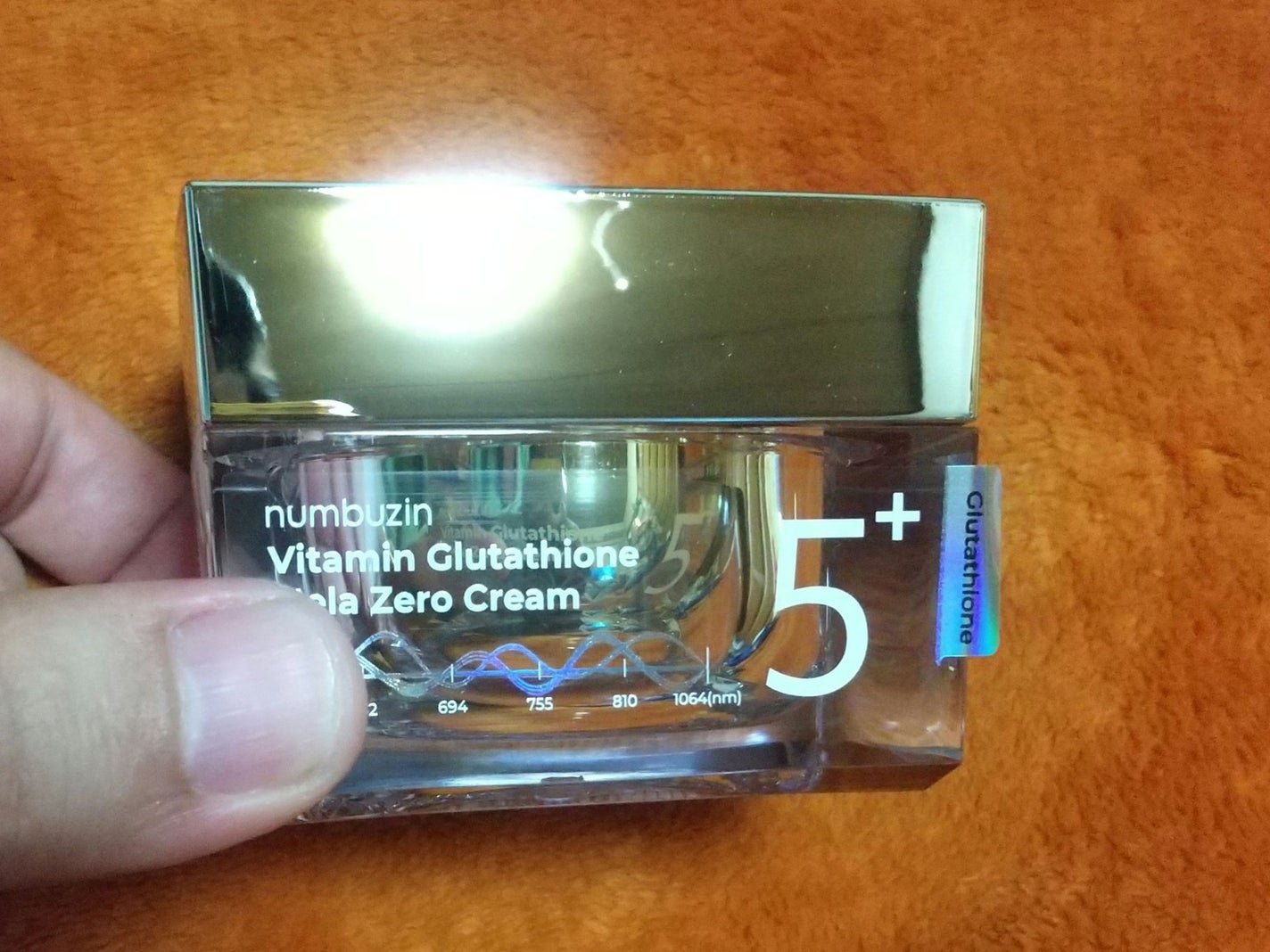 5番 白玉グルタチオンCメラゼロクリーム/numbuzin/フェイスクリームを使ったクチコミ(3枚目)