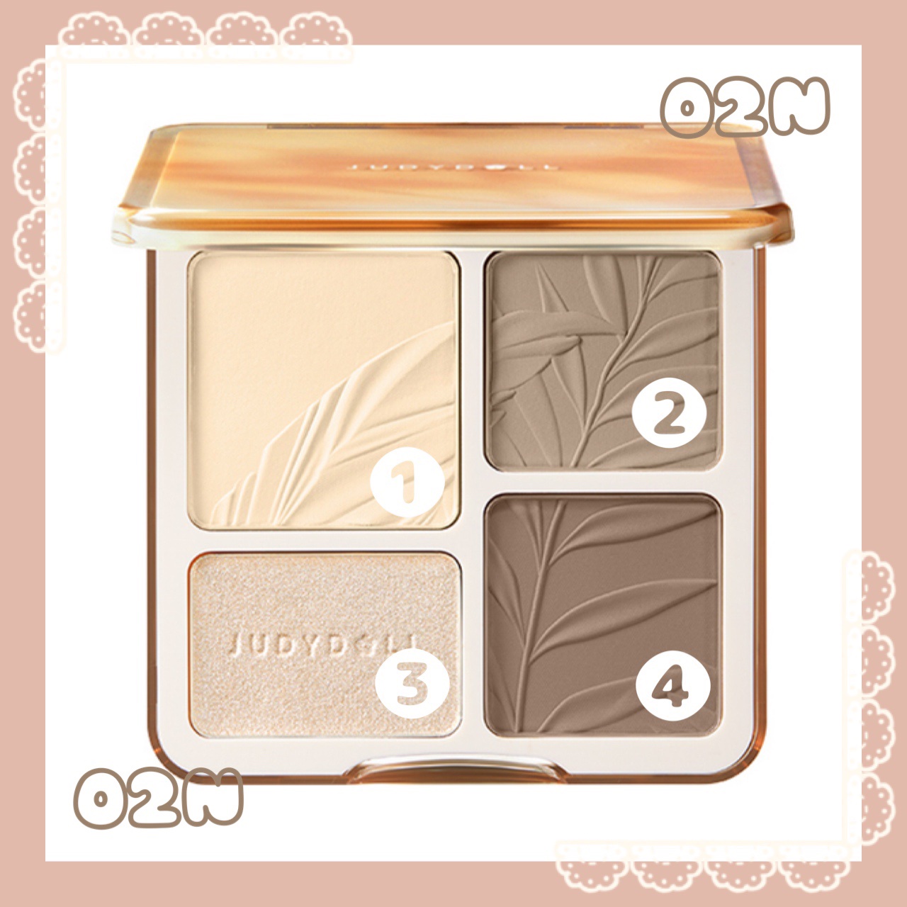 JUDYDOLL メリハリマスターパレット/JUDYDOLL/パウダーハイライトを使ったクチコミ（2枚目）