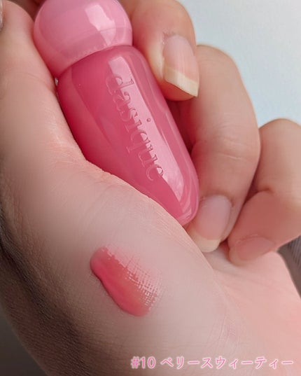 ジューシーデューイグロウティント/dasique/リップティントを使ったクチコミ(4枚目)