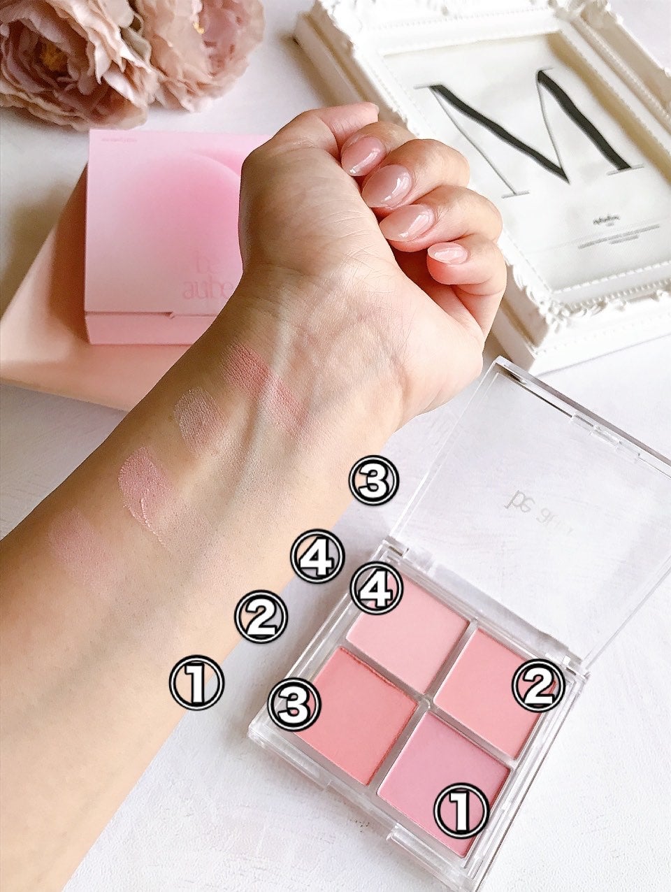 ミックスマッチチークパレット/be aube/パウダーチークを使ったクチコミ(7枚目)