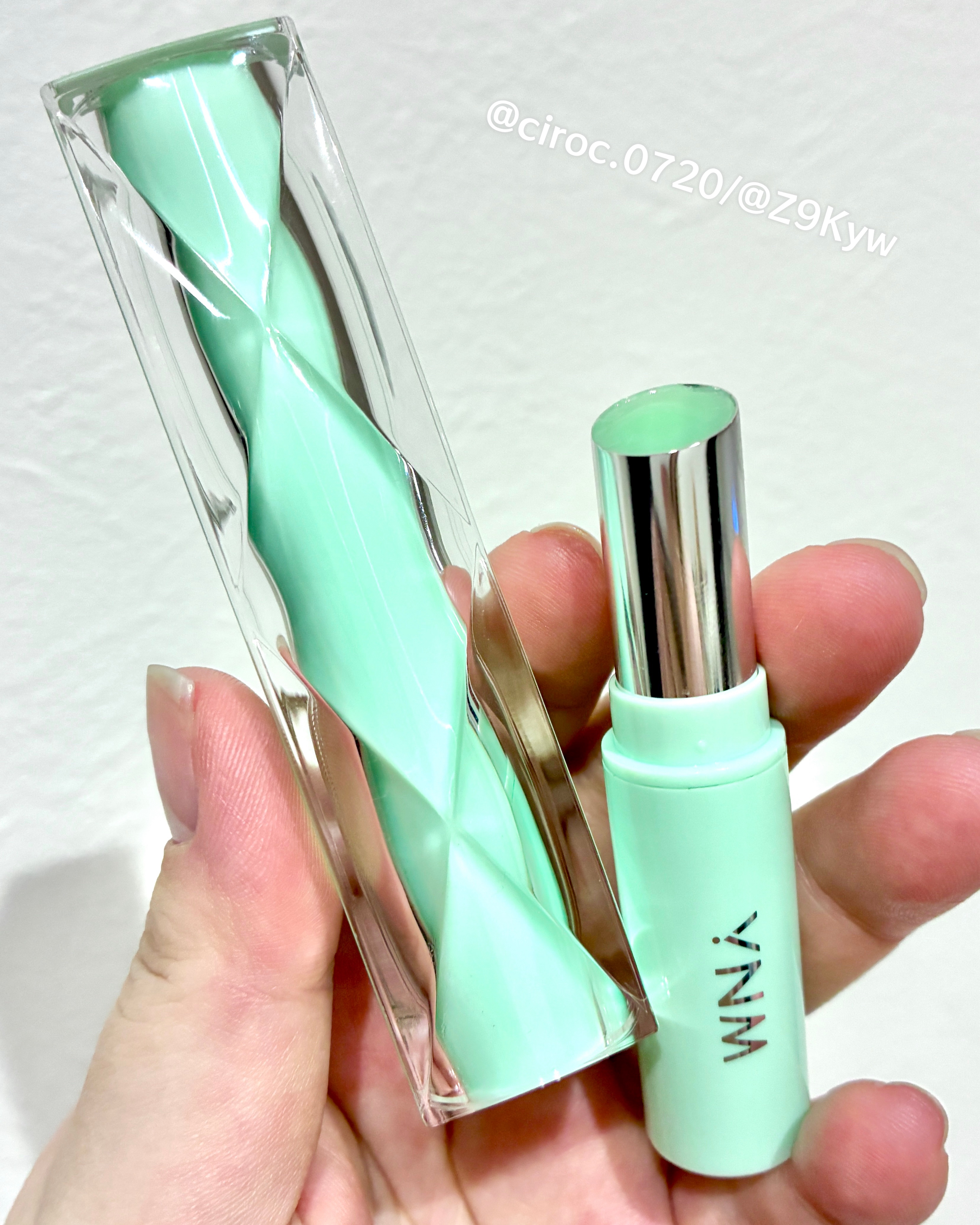 フレッシュグリーンリップバーム/YNM/リップバームを使ったクチコミ（2枚目）