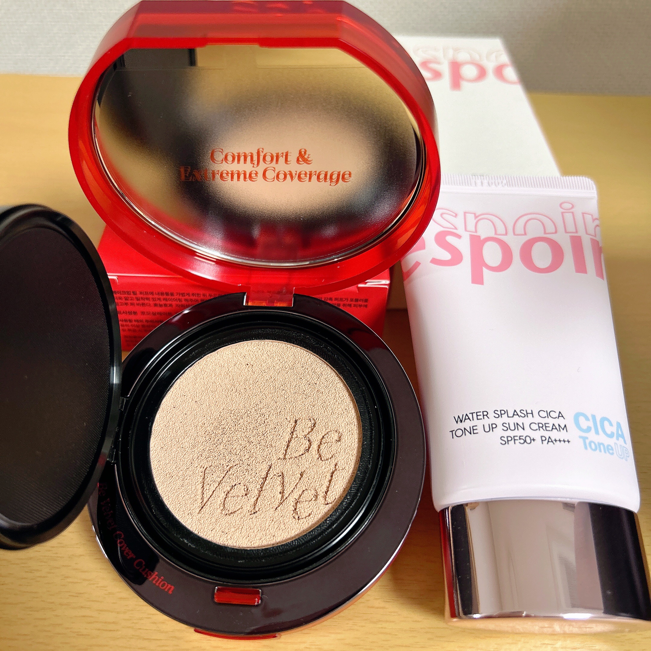 ウォータースプラッシュシカトーンアップクリーム/espoir/化粧下地を使ったクチコミ（1枚目）