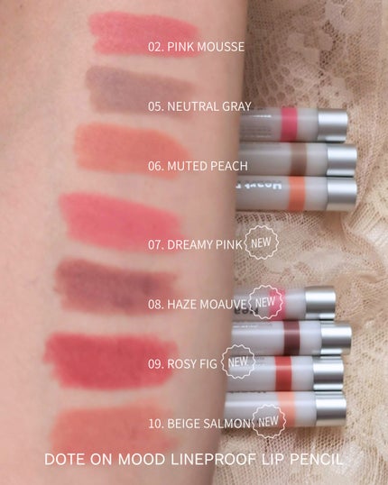 ドットオンムードリップペンシル/Heart Percent/リップライナーを使ったクチコミ(3枚目)