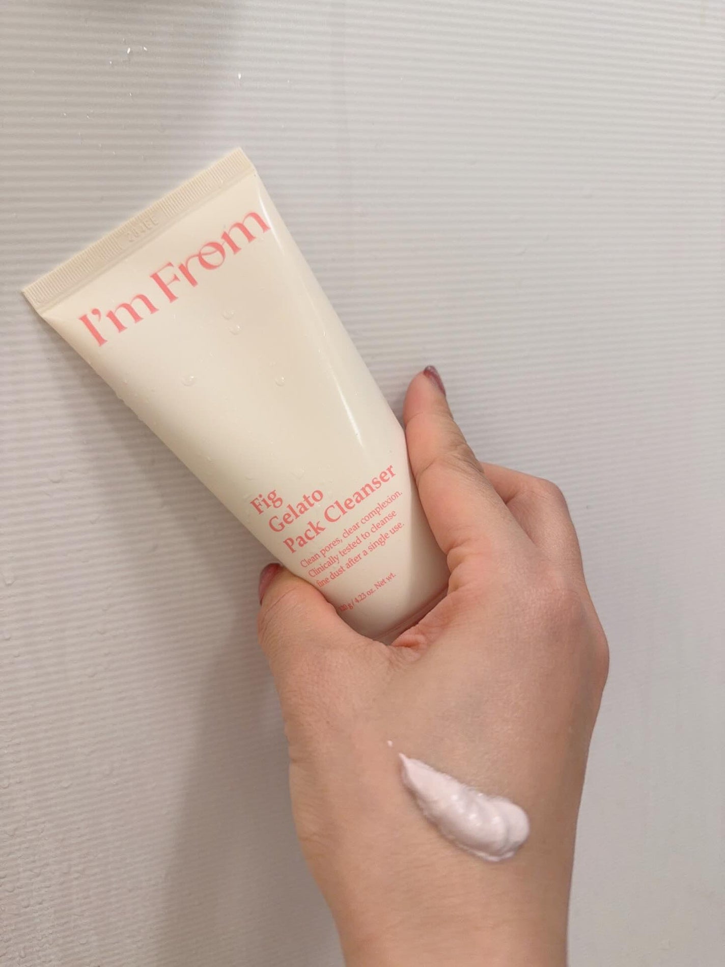 フィグジェラートパッククレンザー/I'm from/洗顔フォームを使ったクチコミ(4枚目)