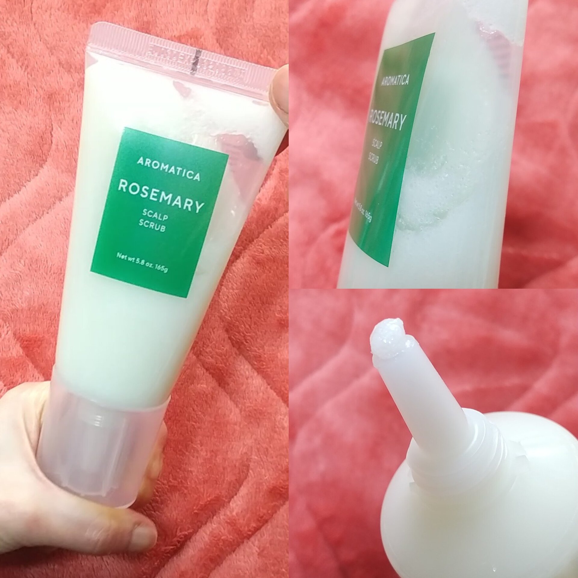 ローズマリー スカルプ スクラブ/AROMATICA/ヘッドスクラブを使ったクチコミ（2枚目）