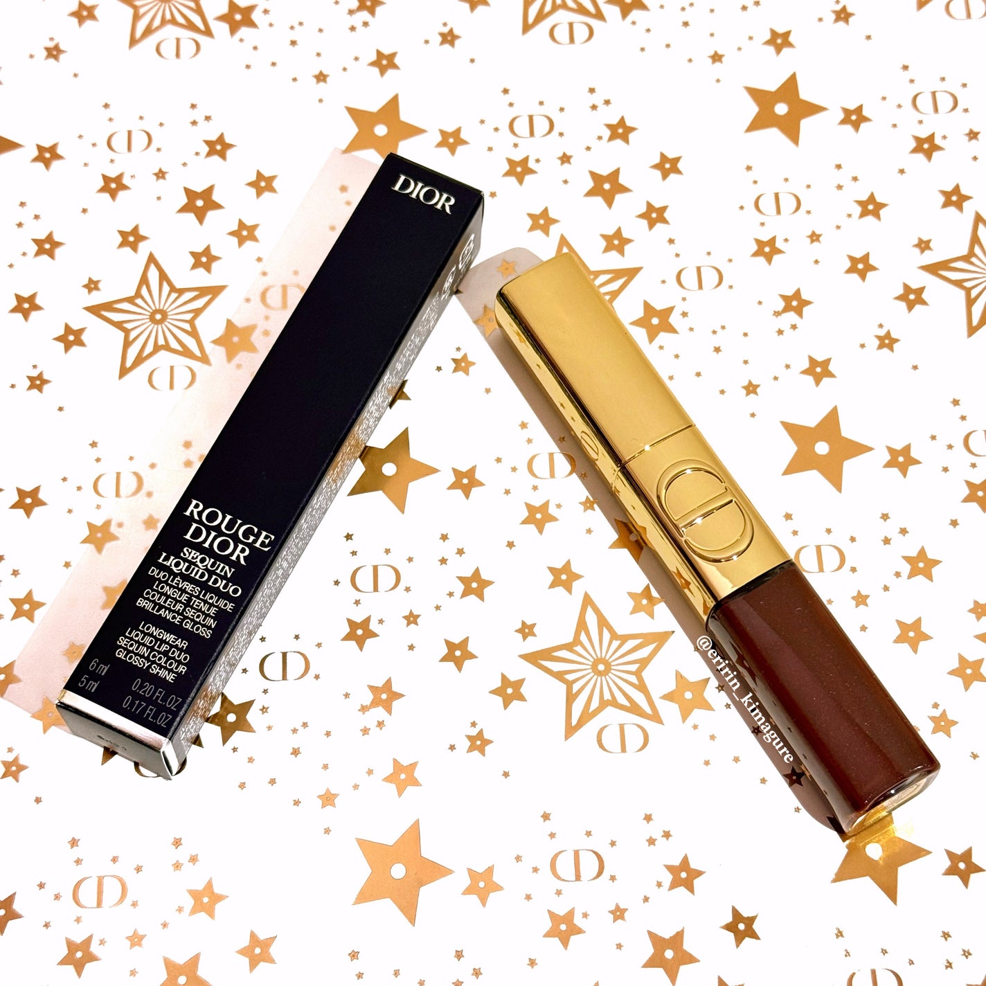 ルージュ ディオール シークイン リキッド デュオ(ホリデーコレクション 2025 限定品)/Dior/口紅・グロス・リップライナー・リップケアを使ったクチコミ(9枚目)