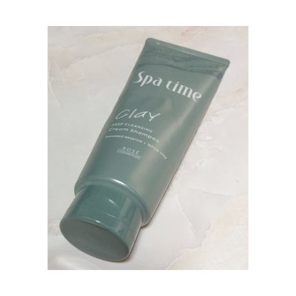スパタイム クリームシャンプー (ディープクレンジング)/Spa time/市販シャンプーを使ったクチコミ(1枚目)