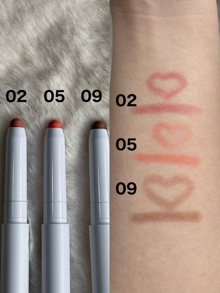 ドットオンムードリップペンシル/Heart Percent/リップライナーを使ったクチコミ(2枚目)