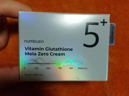 5番 白玉グルタチオンCメラゼロクリーム/numbuzin/フェイスクリームを使ったクチコミ(1枚目)