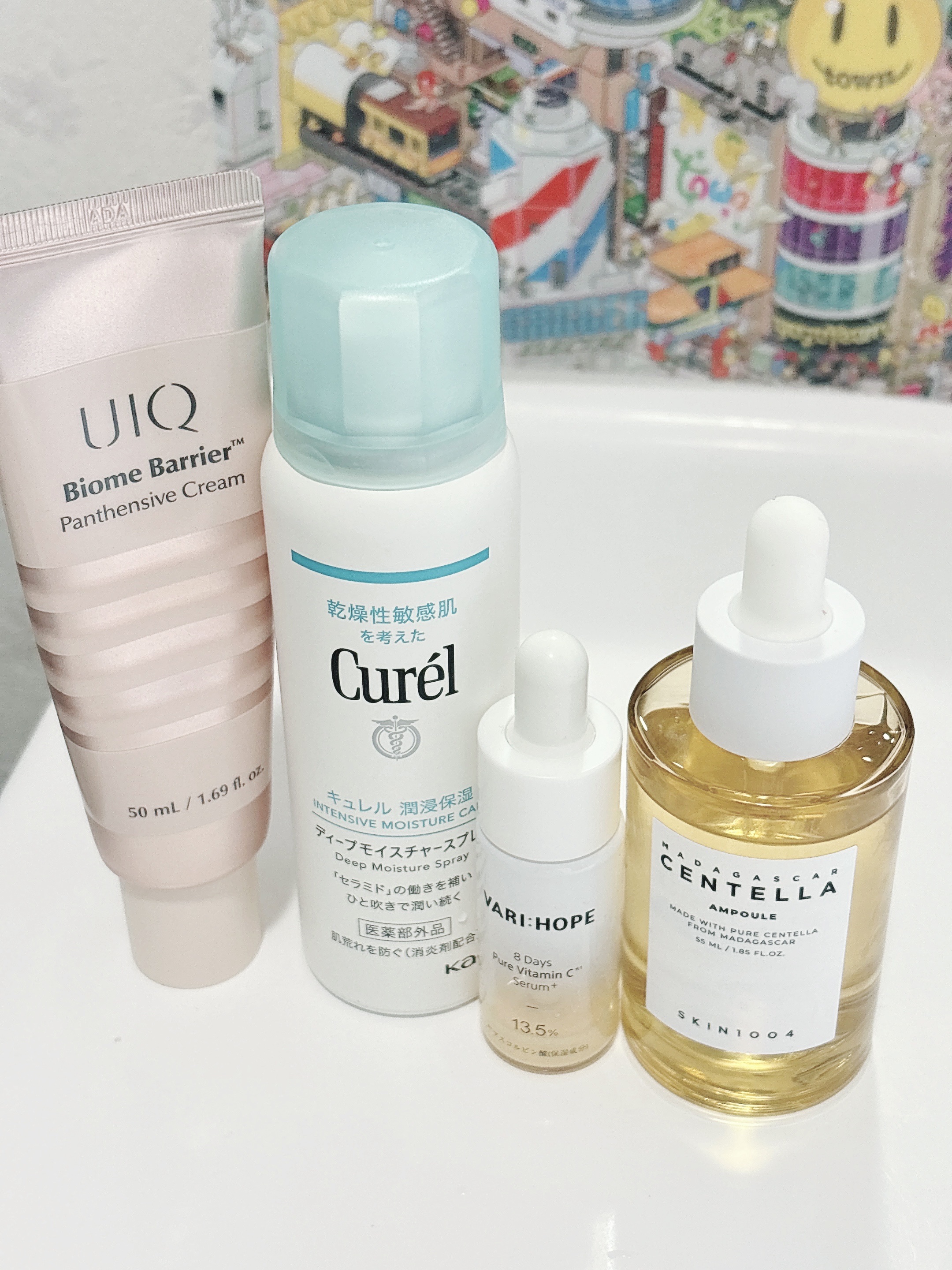 モーニングスキンケア☀️

キュレル
ディープモイスチャースプレー
VARI:HOPE
８デイズピュアビタミンCアンプル
SKIN1004
センテラ アンプル
UIQ
バイオームバリアパンテンシブクリーム
#提供 もあり