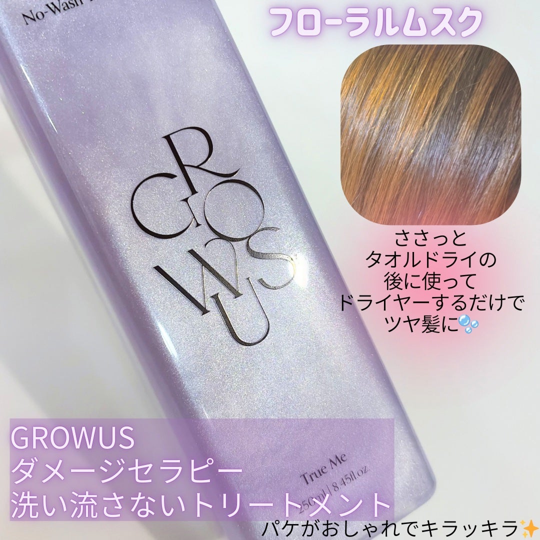 ダメージセラピーノーウォッシュトリートメントEXトゥルーミー (ムスクの香り)/GROWUS/ヘアミストを使ったクチコミ(2枚目)