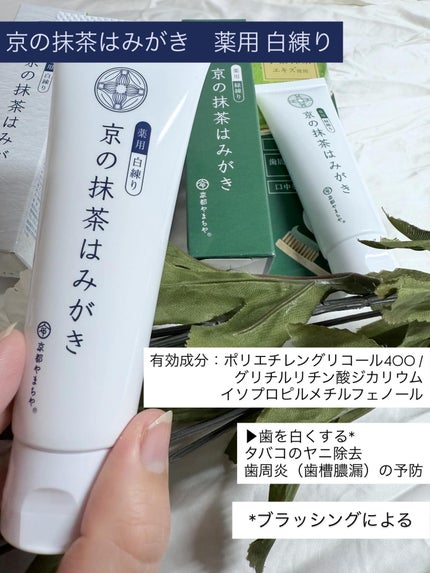京の抹茶はみがき 薬用緑練り/京都やまちや/歯磨き粉を使ったクチコミ(4枚目)