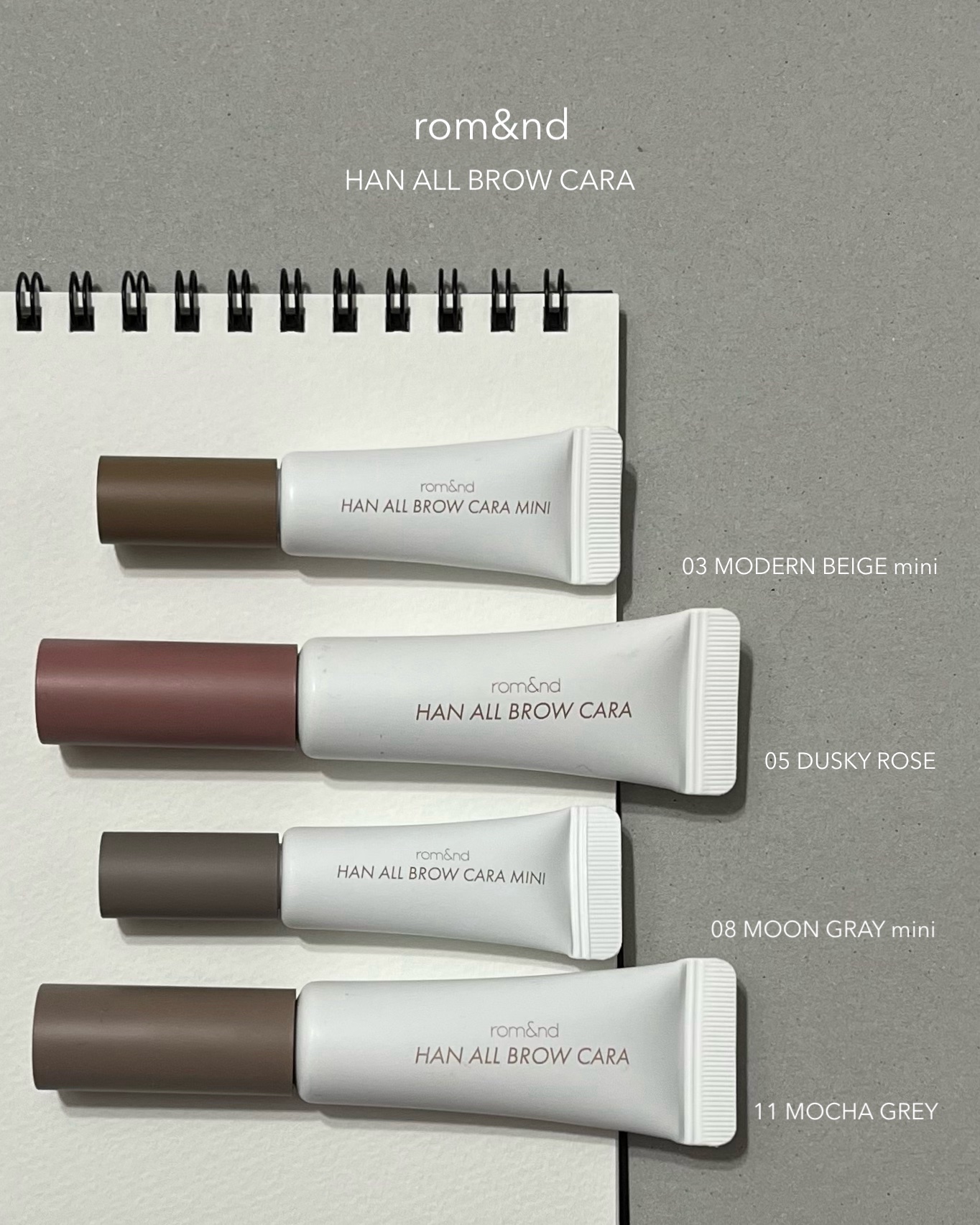 ハンオールブロウカラ/rom&nd/眉マスカラを使ったクチコミ（2枚目）