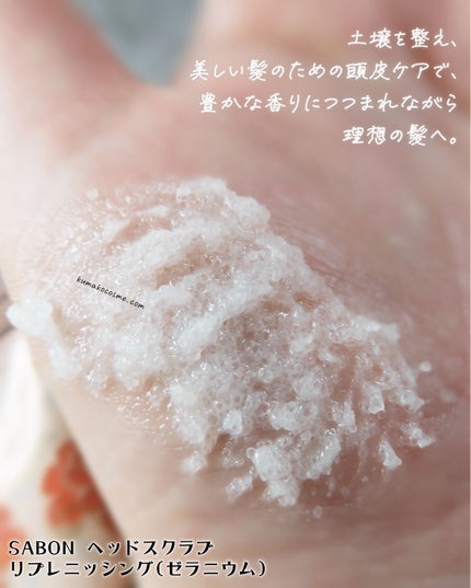 ヘッドスクラブ リプレニッシング(ゼラニウム) 90g/SABON/ヘッドスクラブの画像