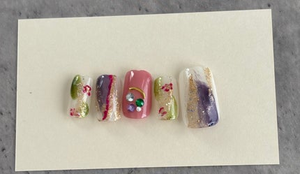 カラフルネイルズ/キャンメイク/マニキュアを使ったクチコミ(5枚目)