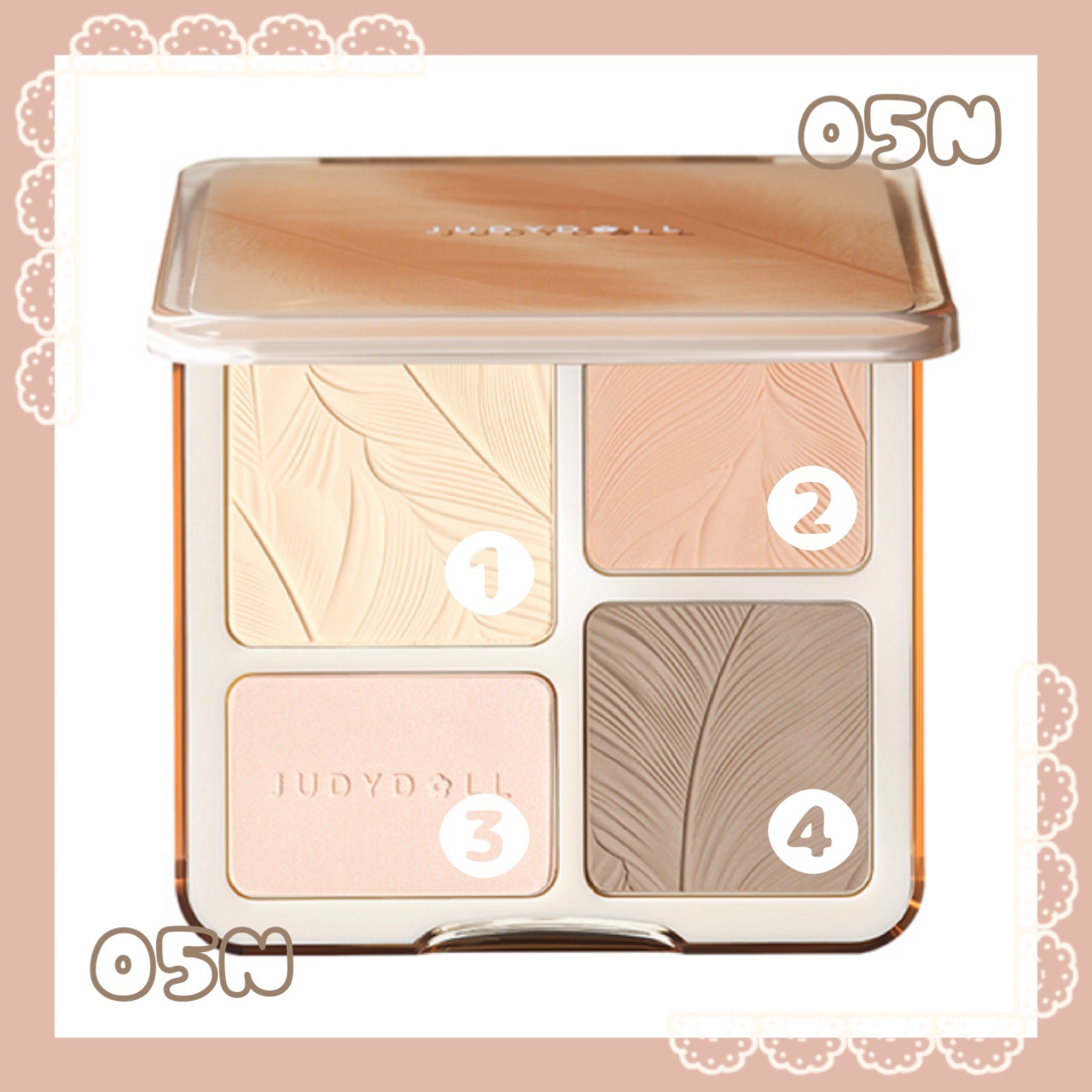 JUDYDOLL メリハリマスターパレット/JUDYDOLL/パウダーハイライトを使ったクチコミ（3枚目）