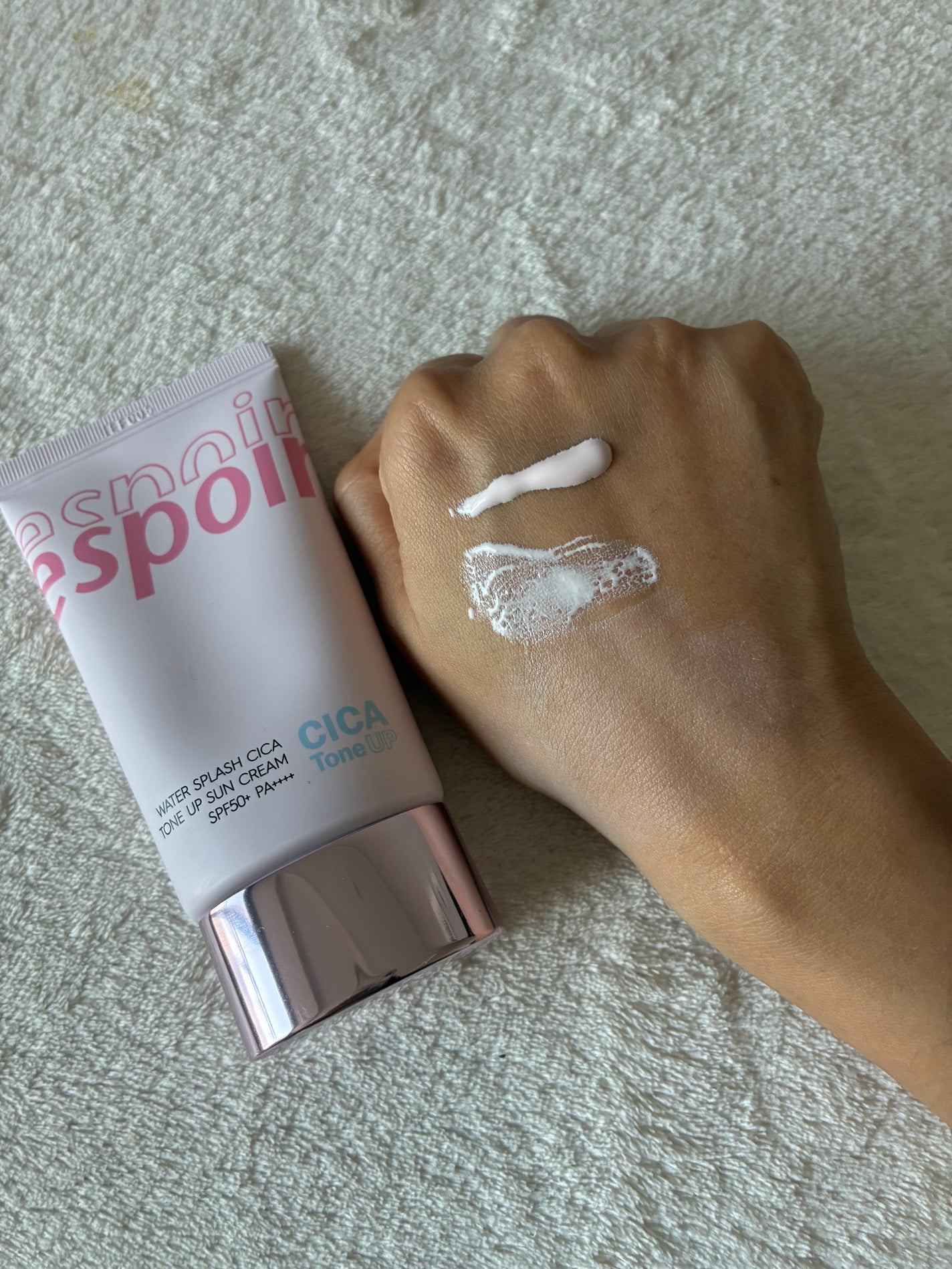 ウォータースプラッシュシカトーンアップクリーム/espoir/化粧下地を使ったクチコミ(3枚目)