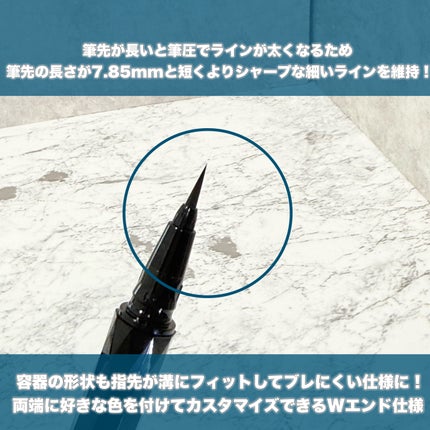 スーパーシャープライナーEX4.0/KATE/リキッドアイライナーを使ったクチコミ(3枚目)