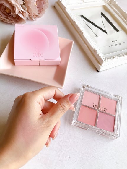 ミックスマッチチークパレット/be aube/パウダーチークを使ったクチコミ(10枚目)