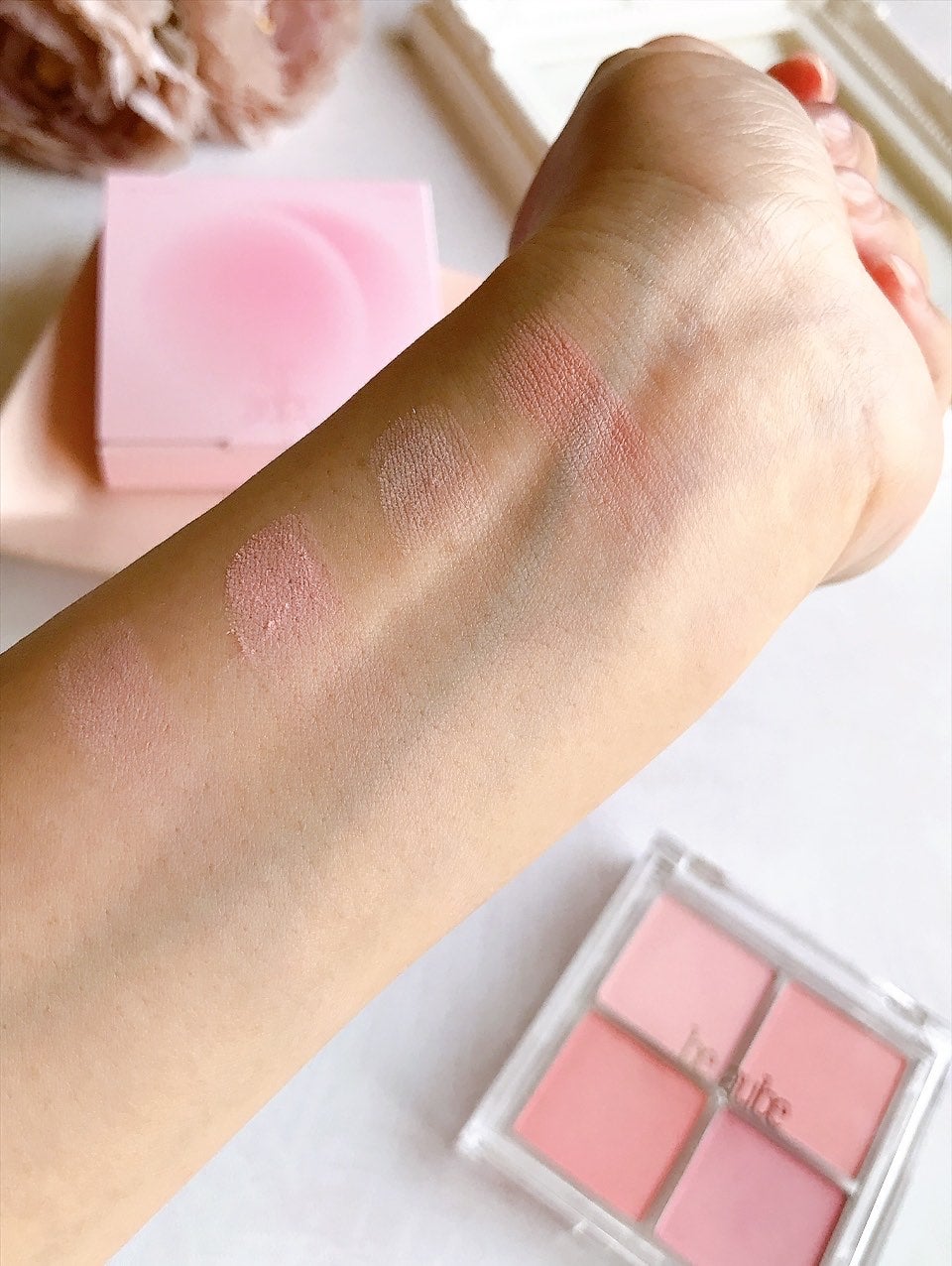 ミックスマッチチークパレット/be aube/パウダーチークを使ったクチコミ(8枚目)