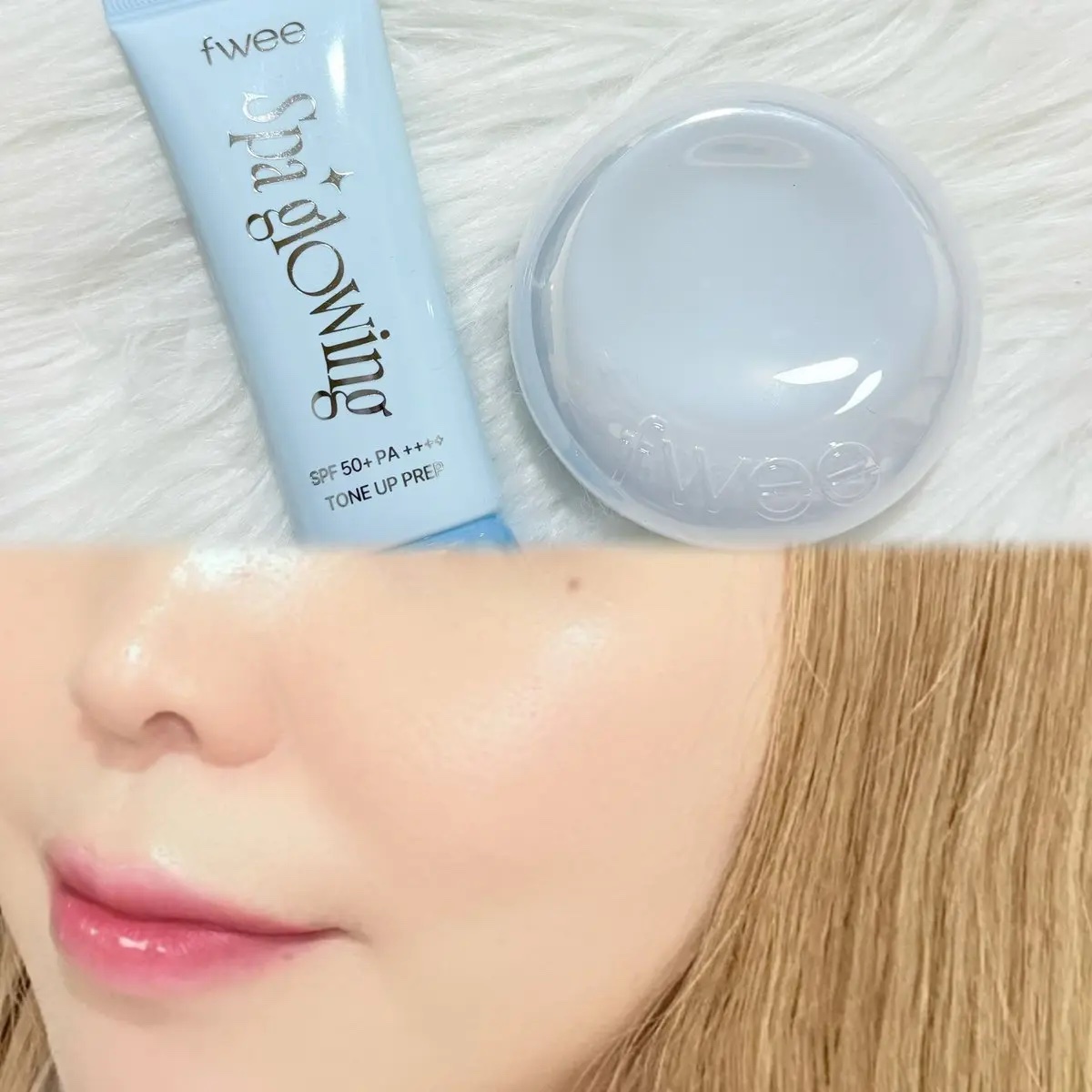 フィー クッションガラスオリジナル 02 ヌードガラス/fwee/クッションファンデーションを使ったクチコミ（2枚目）