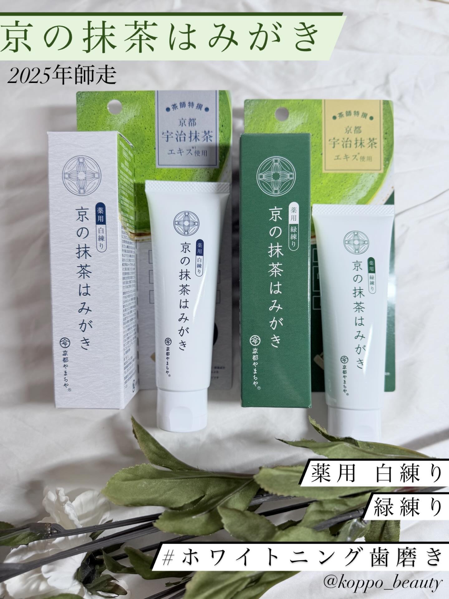 京の抹茶はみがき　薬用緑練り/京都やまちや/歯磨き粉を使ったクチコミ（1枚目）