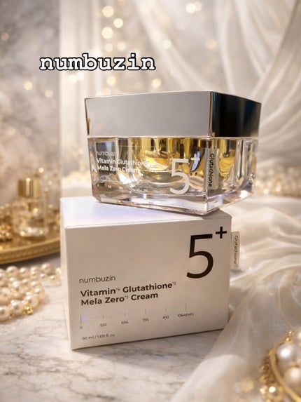5番 白玉グルタチオンCメラゼロクリーム/numbuzin/フェイスクリームを使ったクチコミ(1枚目)
