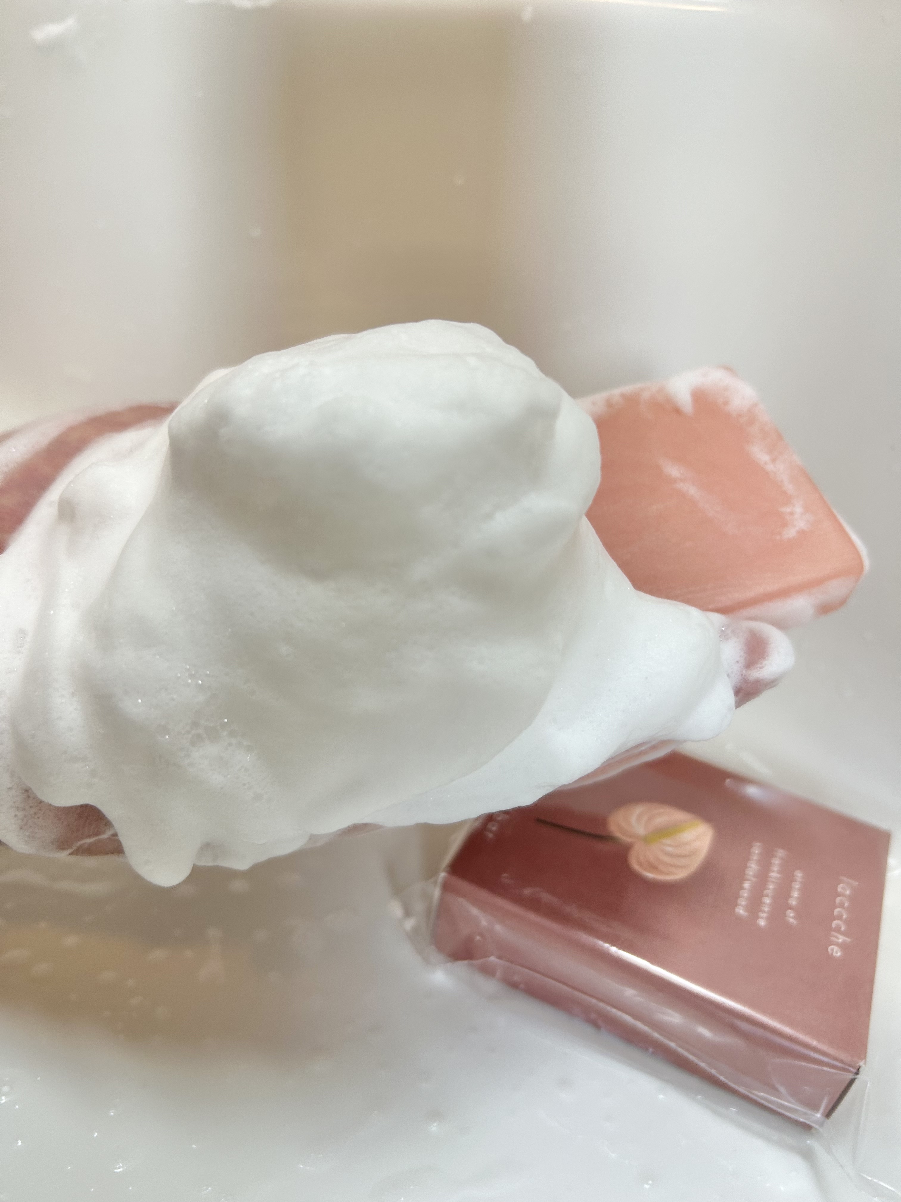 フェイス用ヴィーガン石けん/laccche/洗顔石鹸を使ったクチコミ（3枚目）