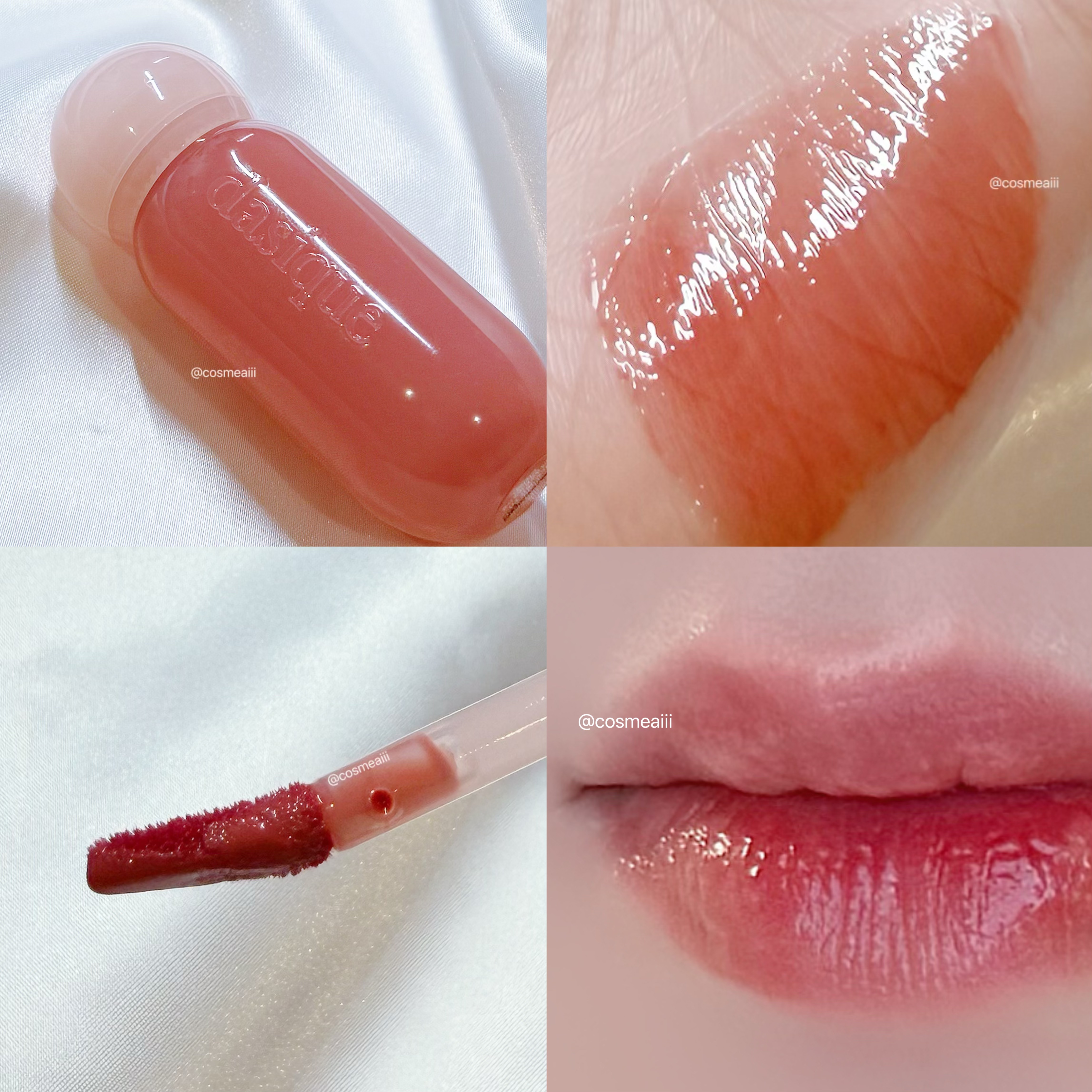 ジューシーデューイグロウティント/dasique/リップティントを使ったクチコミ（3枚目）