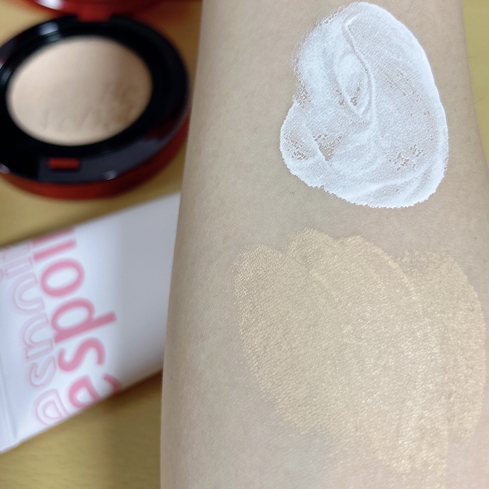 ウォータースプラッシュシカトーンアップクリーム/espoir/化粧下地を使ったクチコミ（3枚目）