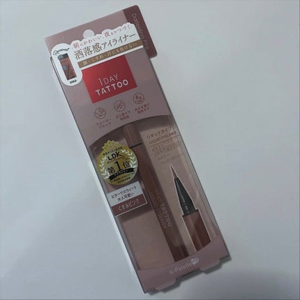 1DAY TATTOO リキッドアイライナー/K-パレット/リキッドアイライナーを使ったクチコミ(1枚目)