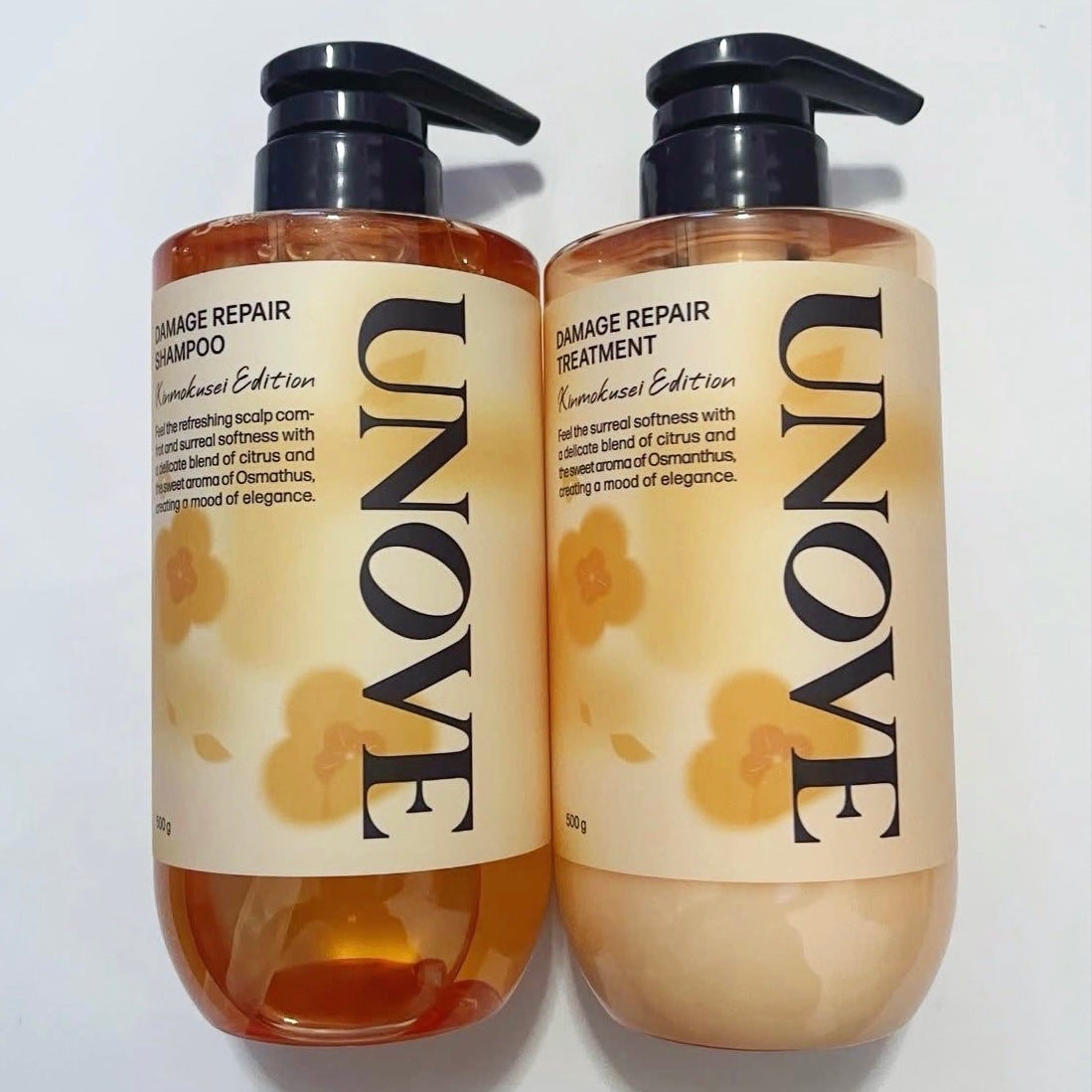 ダメージリペアシャンプー/トリートメント 金木犀エディション/UNOVE/市販シャンプーを使ったクチコミ(2枚目)