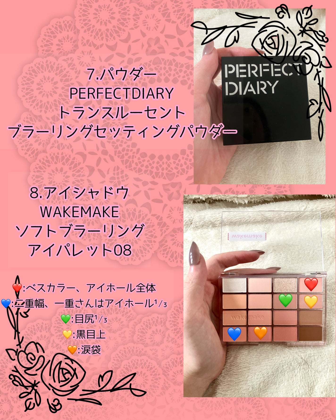 ソフトブラーリングアイパレット/wakemake/アイシャドウパレットを使ったクチコミ(4枚目)