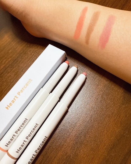 ドットオンムードリップペンシル/Heart Percent/リップライナーを使ったクチコミ(4枚目)